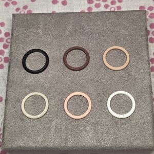 ThunderFit Silicon Wedding Rings For The Gym - Size 8 - Pack Of 6